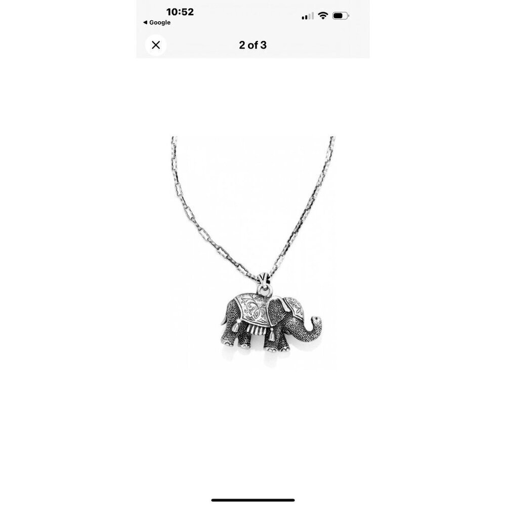 Brighton ELPHY Elephant Pendant Necklace Style: JL0440 retired